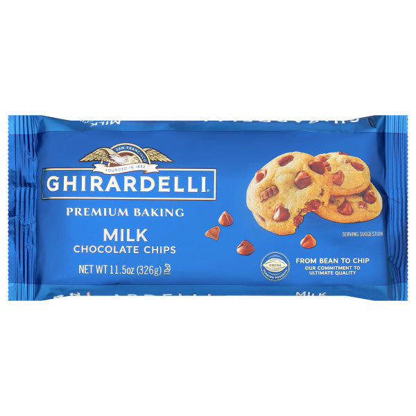 Ghirardelli Milk Chocolate Chips-11.5 oz.-12/Case