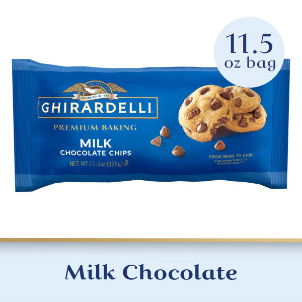 Ghirardelli Milk Chocolate Chips-11.5 oz.-12/Case MPN# 64012