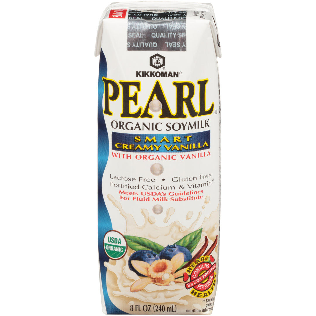 Pearl Organic Smart Creamy Vanilla Soymilk-8 fl oz.s-24/Case