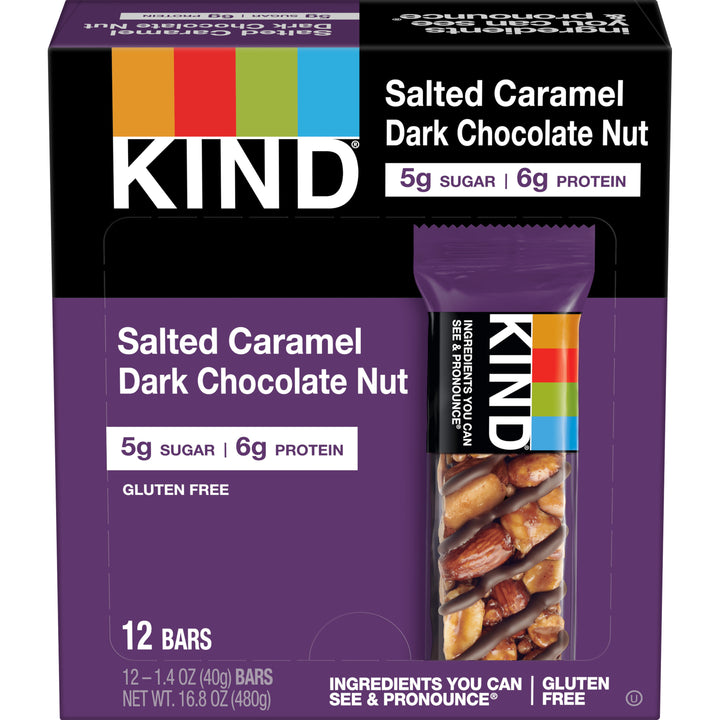 Kind Snacks Salted Caramel & Dark Chocolate Nut Bar-1.4 oz.-12/Box-6/Case