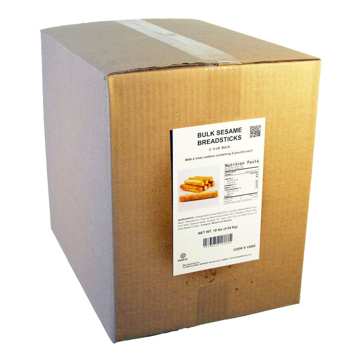 Clown Global Brands Sesame Breadsticks- Bulk Pack-5 lb.-2/Case