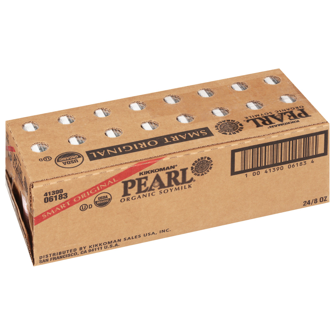 Kikkoman Pearl Organic Smart Original Soymilk-8 fl oz.s-24/Case