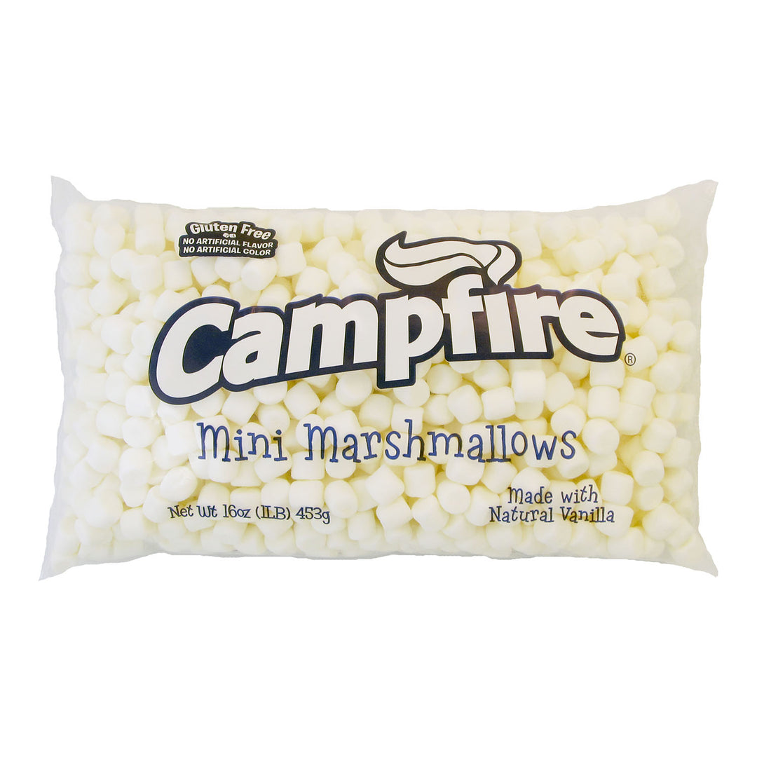 Clown Campfire No Artificial Flavors Or Colors Miniature White Marshmallows Bulk-1 lb.-12/Case