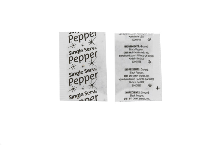 Single Serv Pepper Flat Packets-0.1 Gram-6000/Case