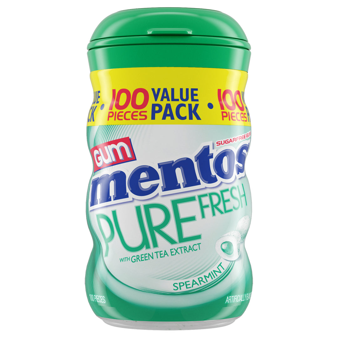 Mentos Gum Extra Large Spearmint-100 Piece-6/Box-6/Case