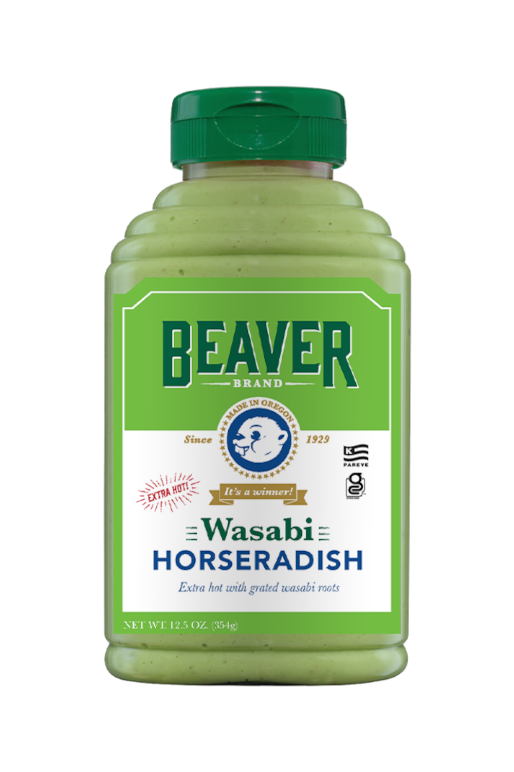 Beaver Wasabi Horseradish Bottle-12.5 oz.-6/Case