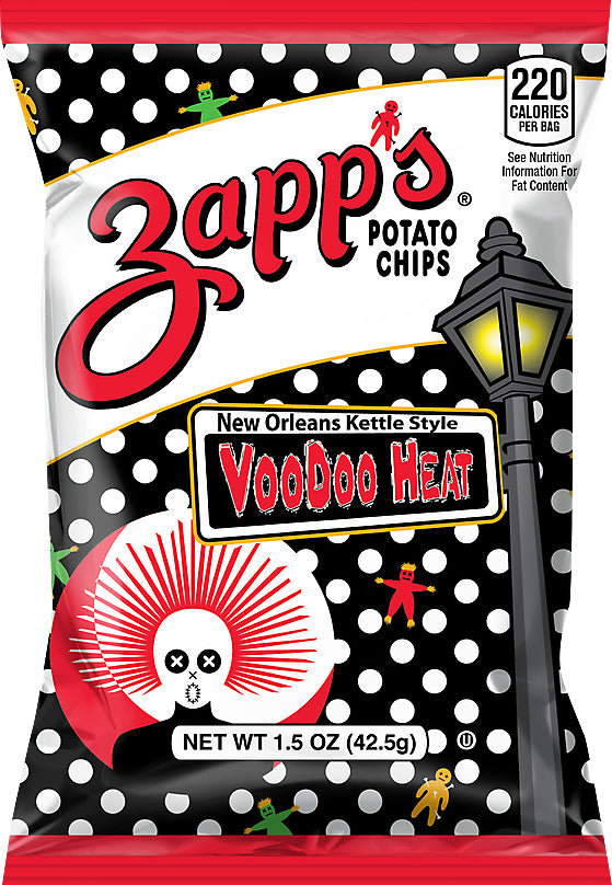 Zapp's Potato Chips Voodoo Heat Chips-1.5 oz.-60/Case