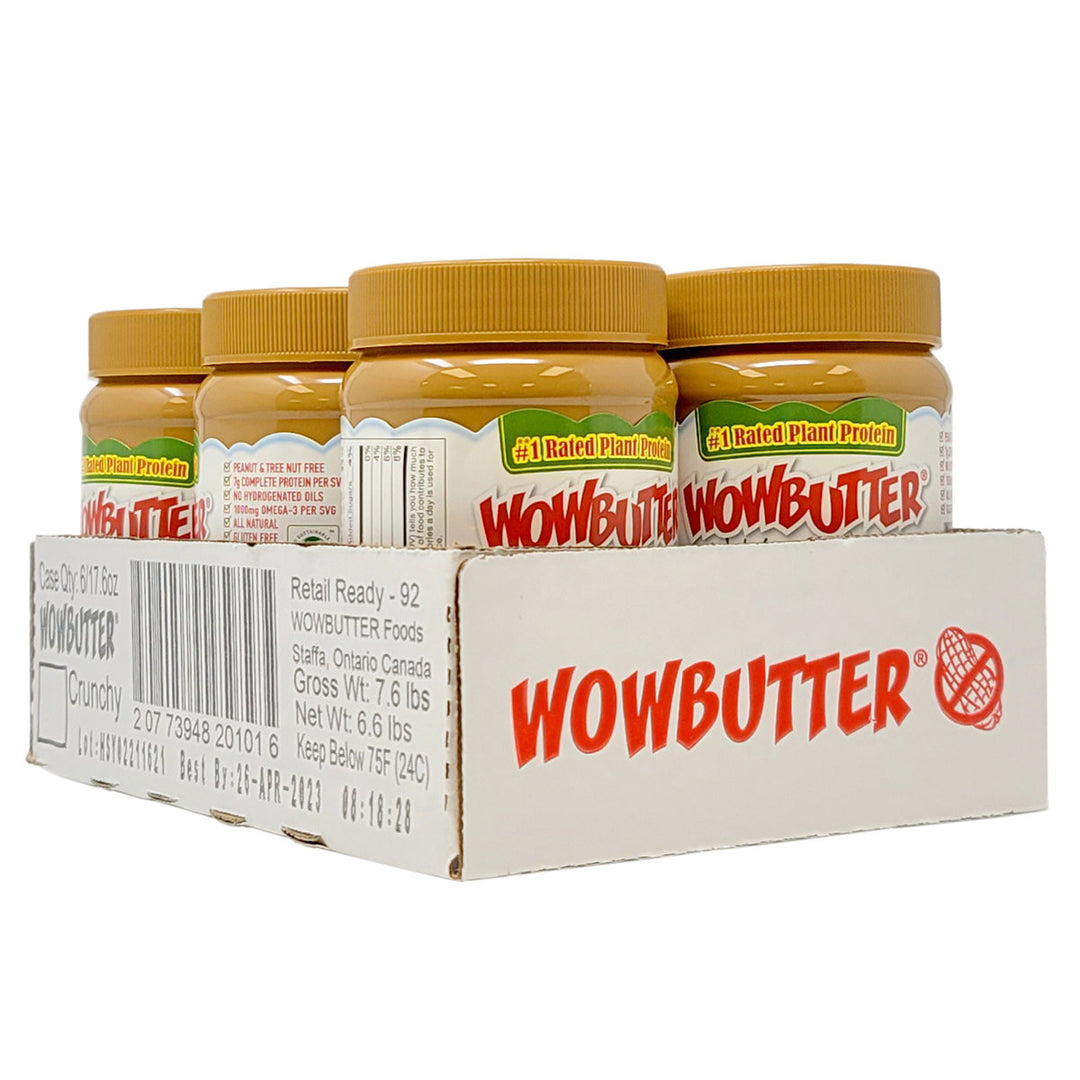 Wowbutter Peanut Free Spread Jars Crunchy-17.6 oz.-6/Case