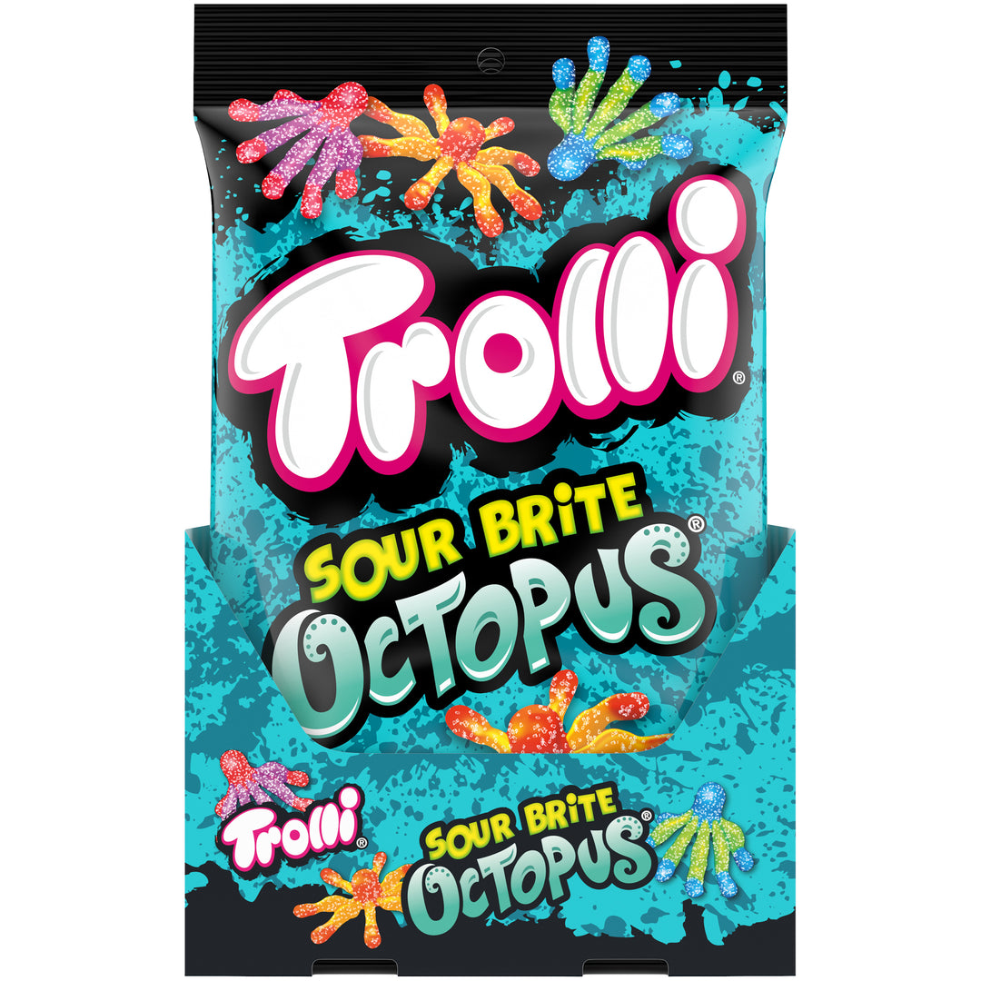 Trolli Sour Brite Octopus Gummy Candy-6.3 oz.-8/Case