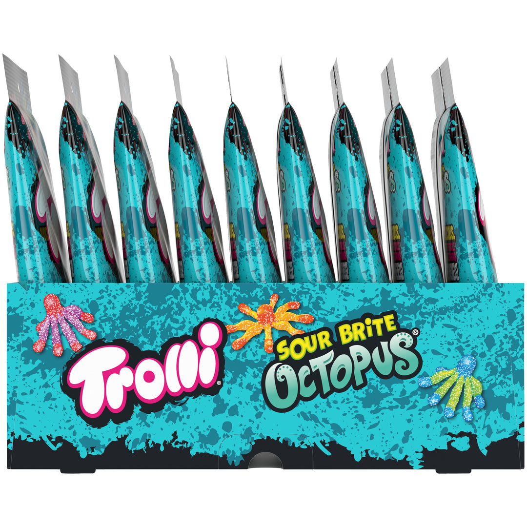 Trolli Sour Brite Octopus Gummy Candy-6.3 oz.-8/Case