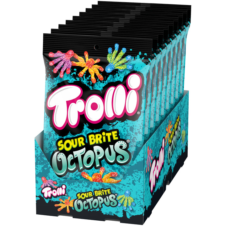 Trolli Sour Brite Octopus Gummy Candy-6.3 oz.-8/Case