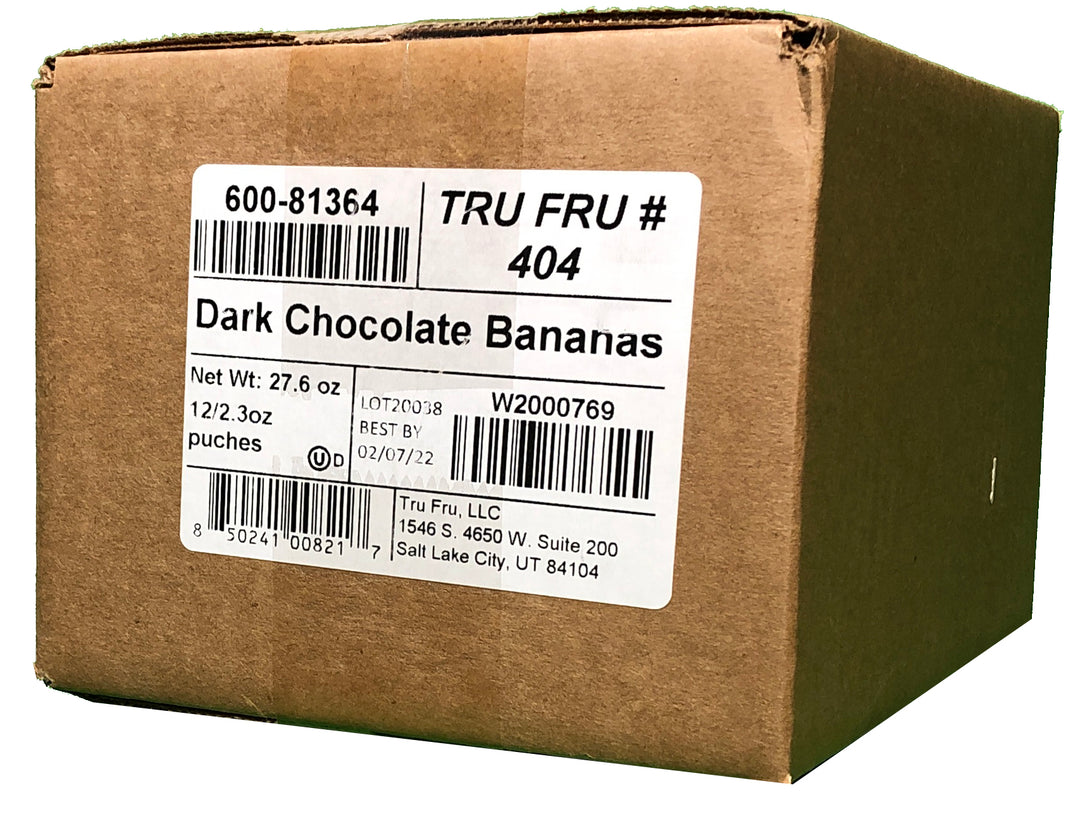 Tru Fru Hyper-Dried Grab & Go Real Banana In Dark Chocolate-2.3 oz.-12/Case