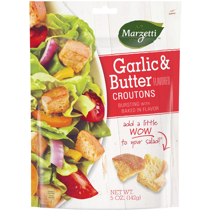 Marzetti Garlic And Butter Crouton Bag-5 oz.-12/Case