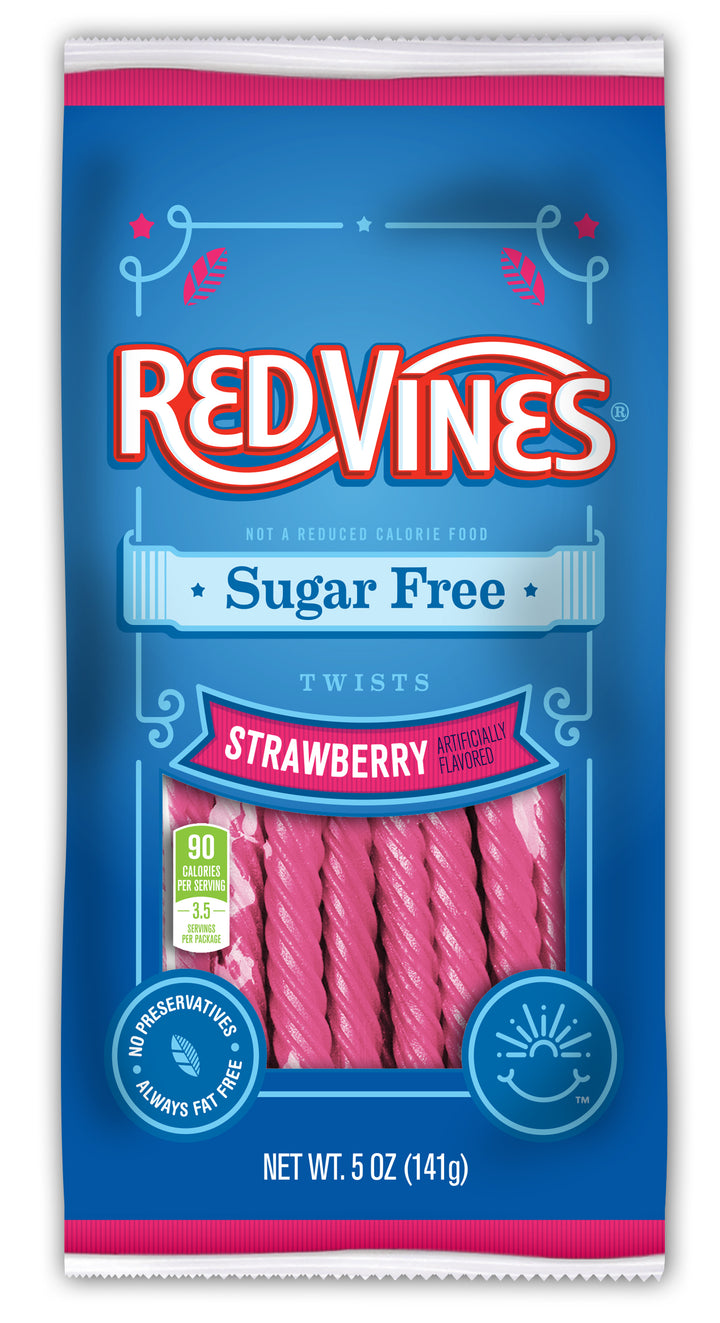 Red Vines Sugar Free Strawberry Twists-5 oz.-12/Case