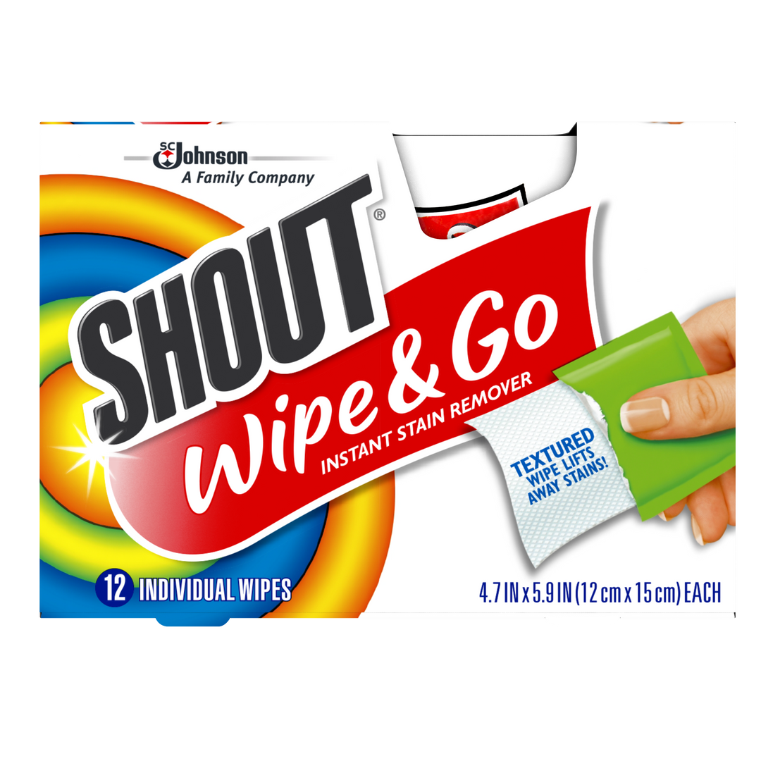 Shout Wipes 12 Count-12 Each-12/Case