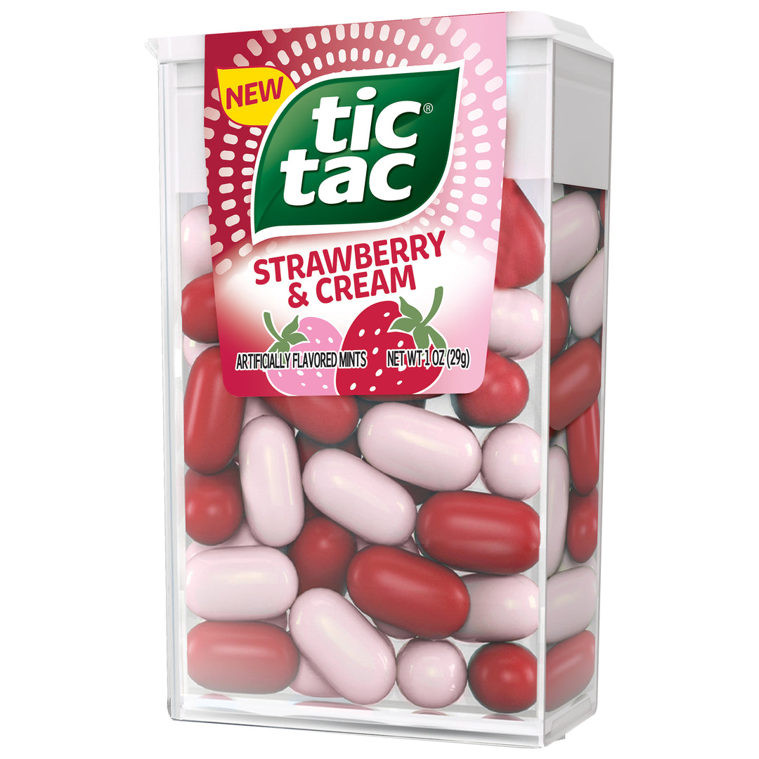Tic Tac Strawberry & Cream Singles-1 oz.-12/Box-24/Case