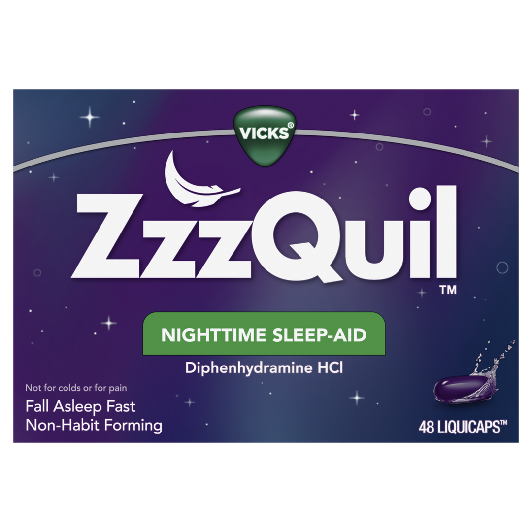 Vicks Zzzquil Nighttime Sleepaid Liquicaps 16/48 Cnt.