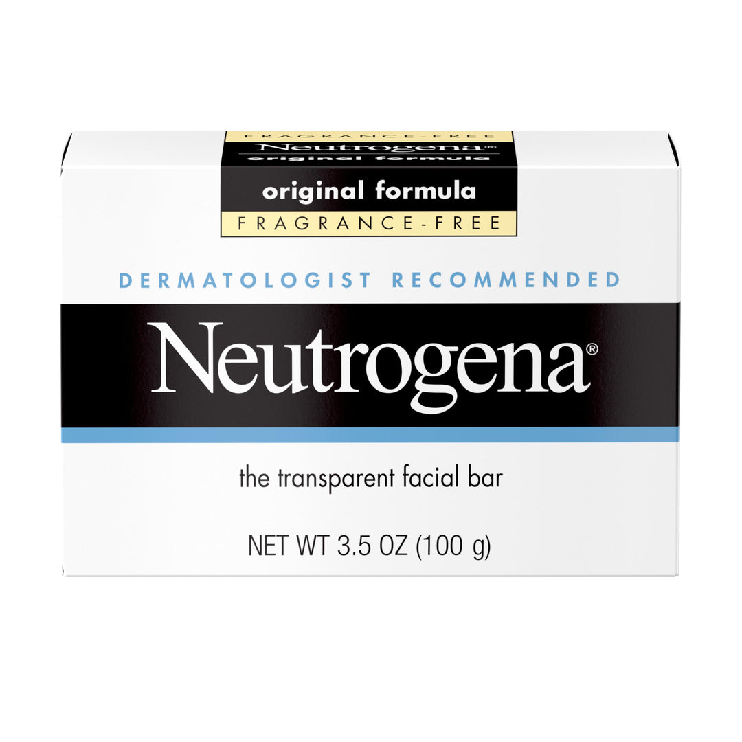 Neutrogena Fragrance Free Transparent Facial Bar-3.5 oz.-6/Box-4/Case