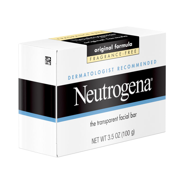 Neutrogena Fragrance Free Transparent Facial Bar-3.5 oz.-6/Box-4/Case
