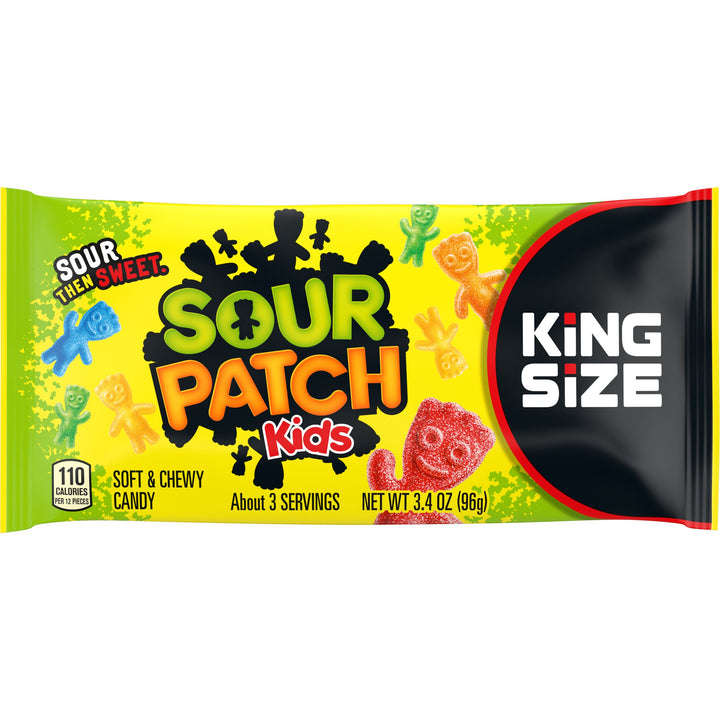 Sour Patch Kids Fat Free Soft Candy Bag-3.4 oz.-18/Box-8/Case
