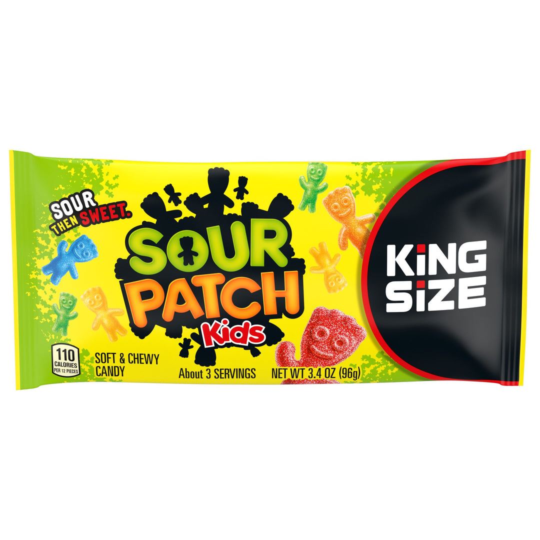 Sour Patch Kids Fat Free Soft Candy Bag-3.4 oz.-18/Box-8/Case
