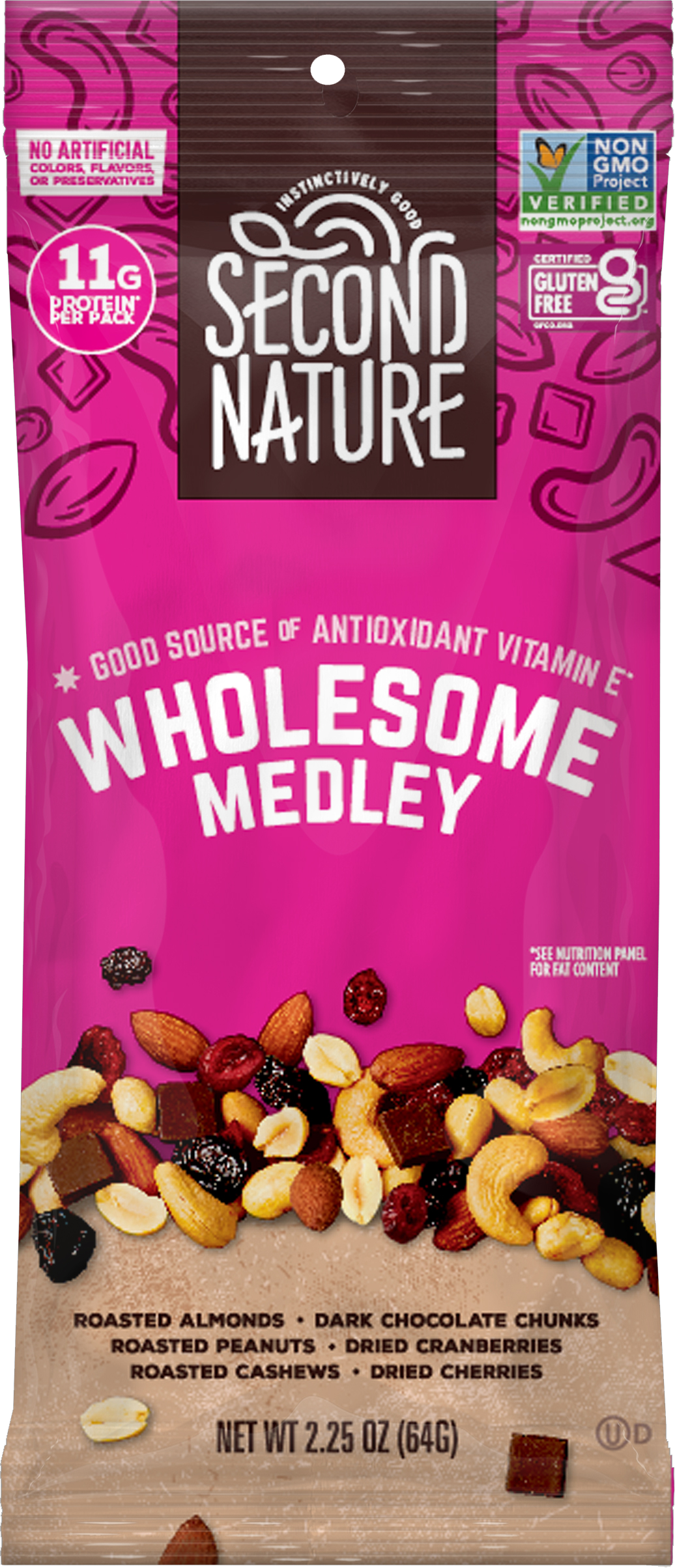 Second Nature Wholesome Medley-2.25 oz.-12/Box-3/Case
