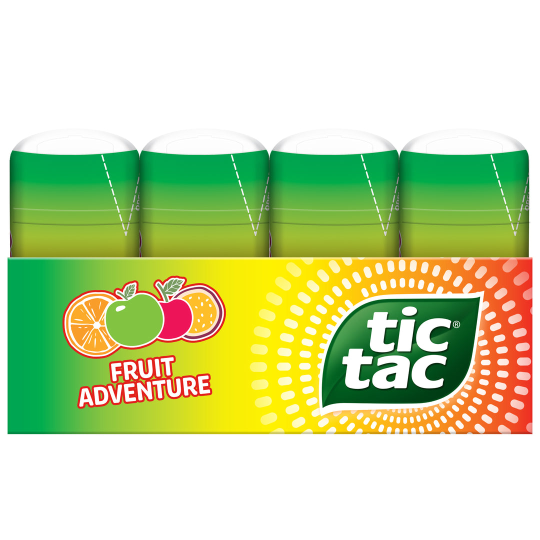 Tic Tac Fruit Adventure Bottle Pack-3.4 oz.-4/Box-12/Case