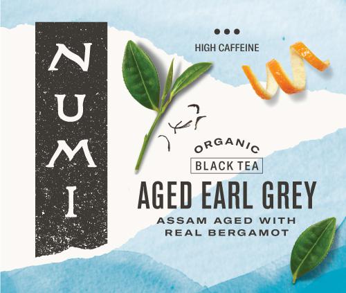 Numi Organic Tea Aged Earl Grey Black Tea-100 Count-1/Case