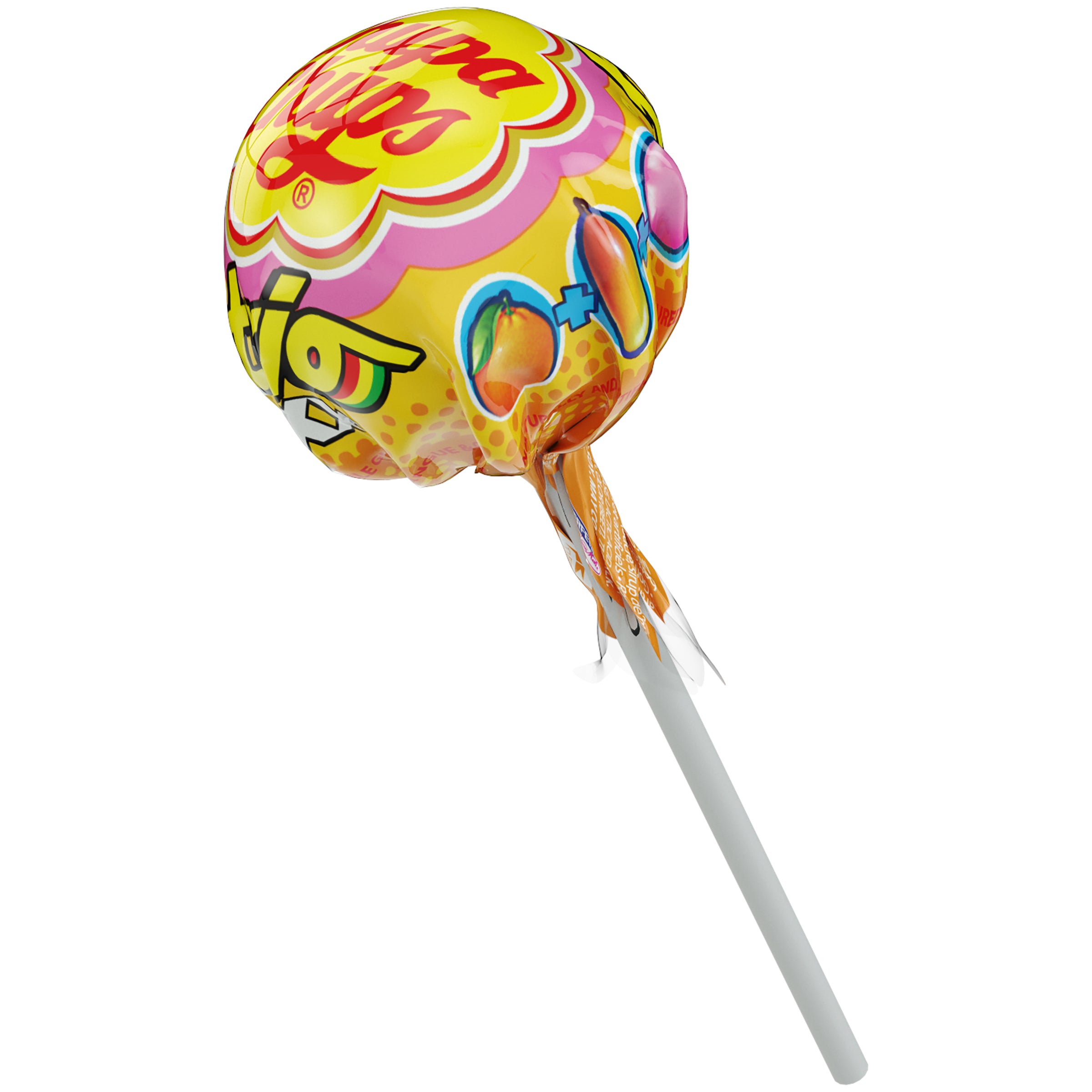 Chupa Chups Xxl Trio 3-In-1 Lollipops 4 Fruity Flavors Display