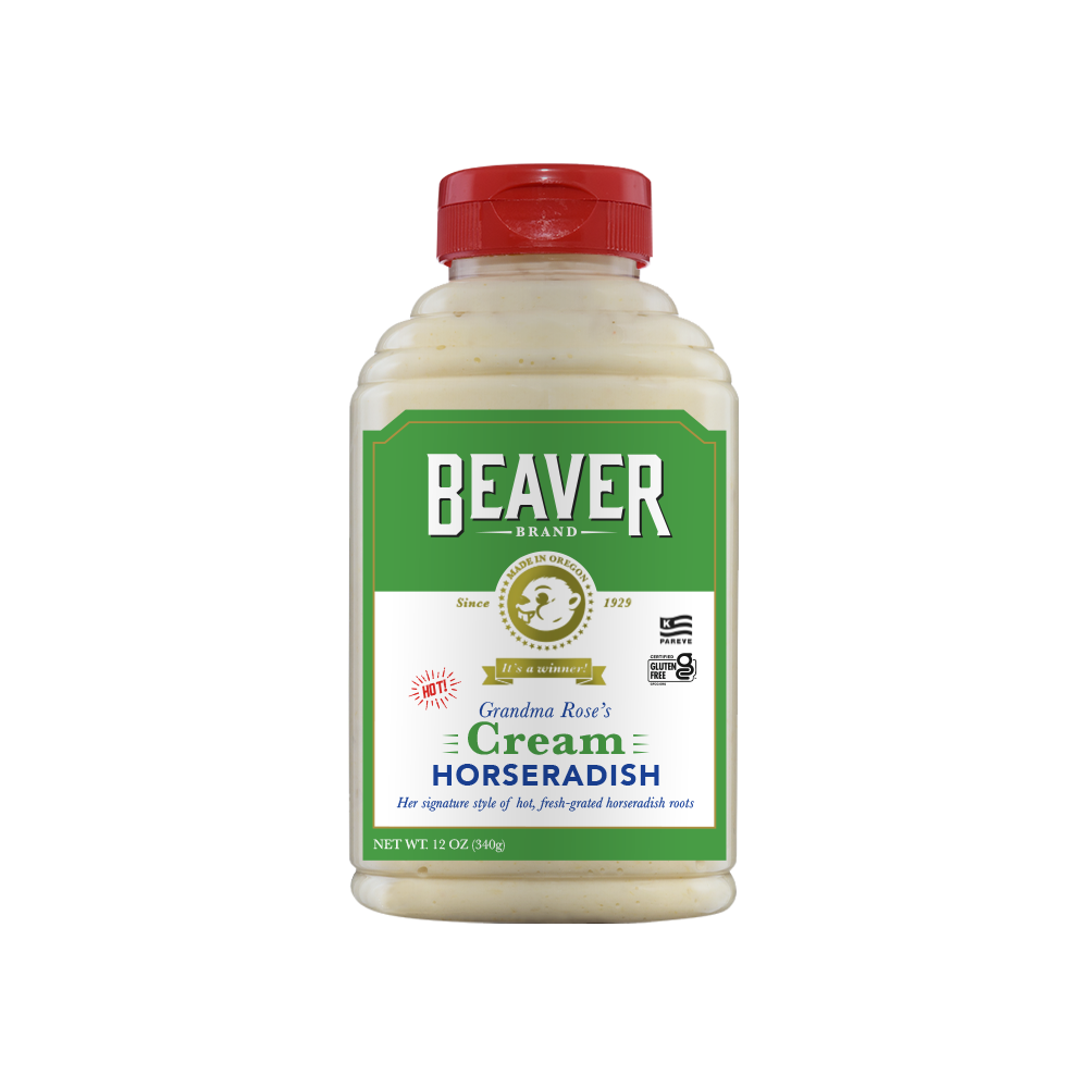 Beaver Cream Style Horseradish Bottle-12 oz.-6/Case