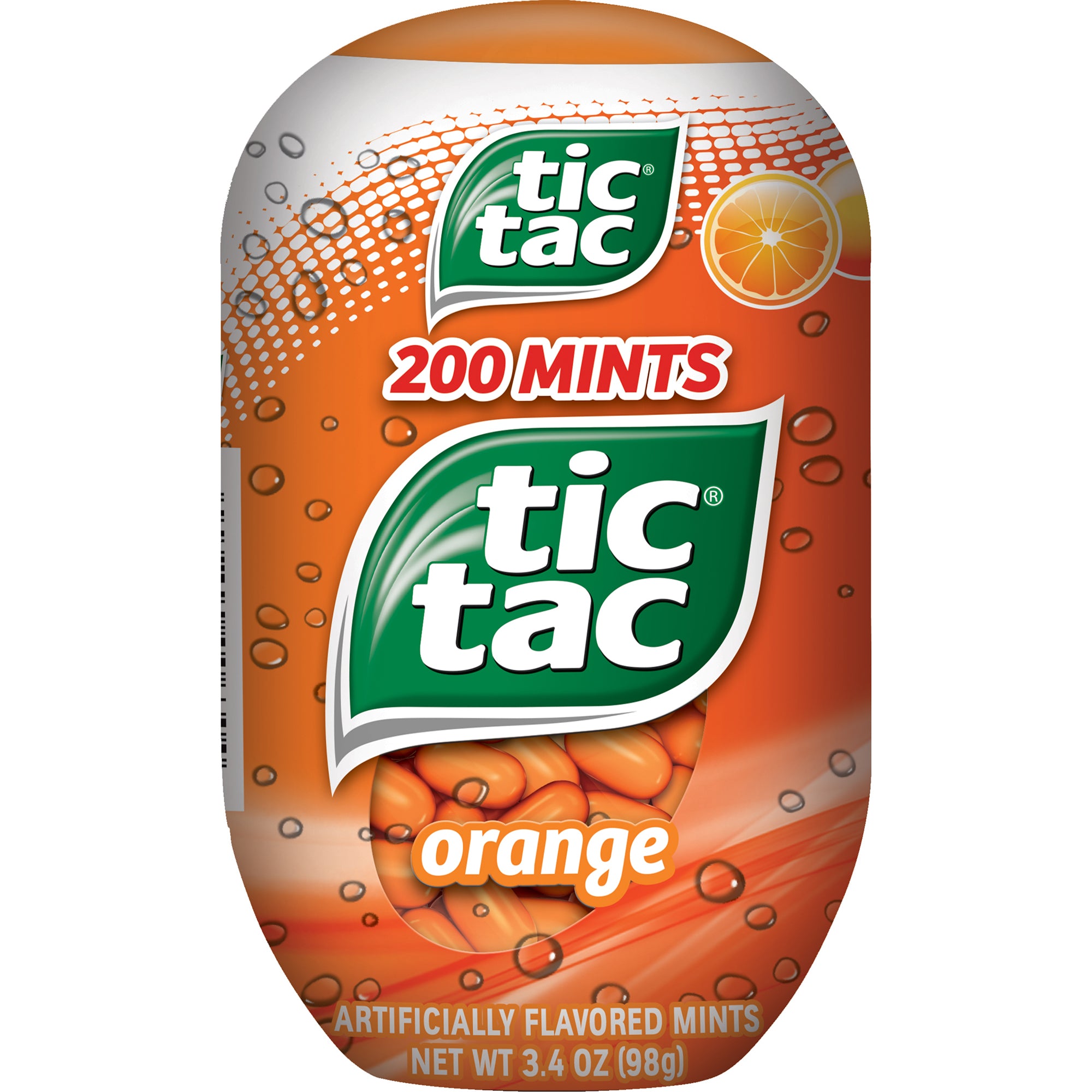 Tic Tac Candy Orange Bottle Pack-3.4 oz.-4/Box-12/Case MPN# 00633