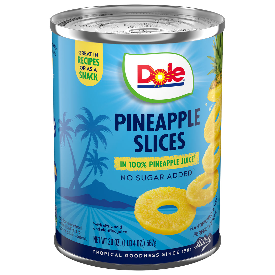 Dole Sliced Pineapple In Juice-20 oz.-12/Case