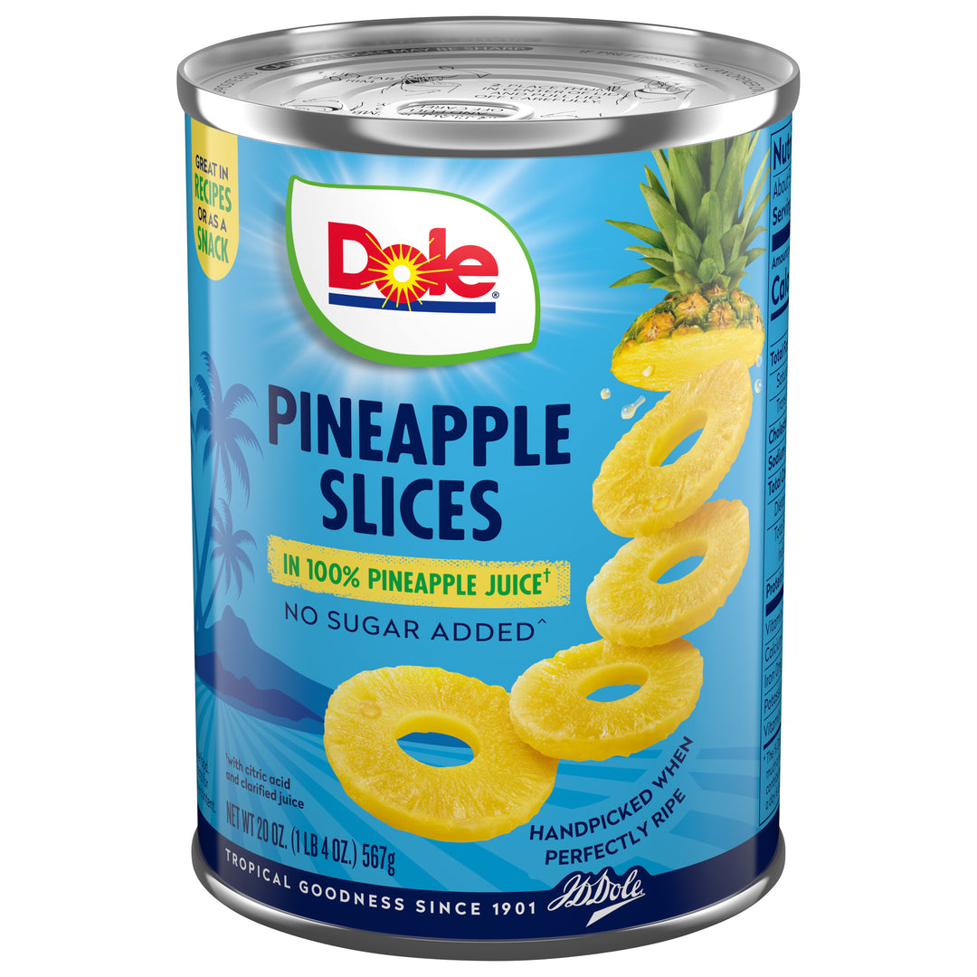 Dole Sliced Pineapple In Juice-20 oz.-12/Case