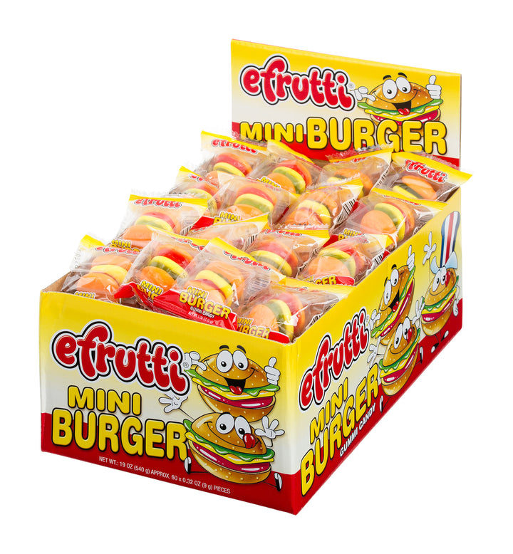 Efrutti Mini Burger-0.32 oz.-60/Box-8/Case