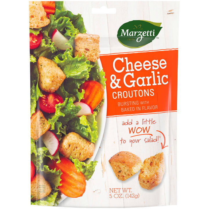 Marzetti Cheese And Garlic Crouton Bag-5 oz.-12/Case