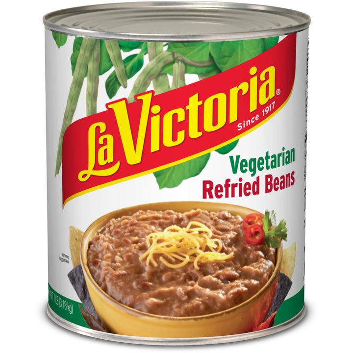 La Victoria Bean Vegetarian Refried-112 oz.-6/Case