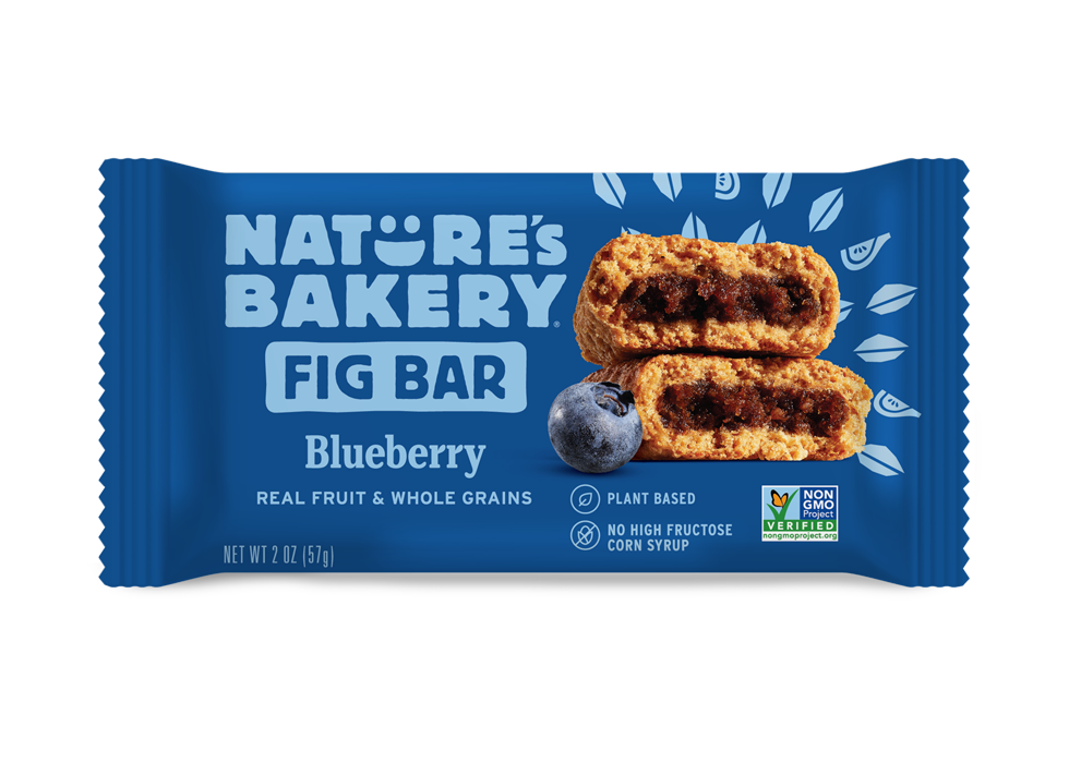 Nature's Bakery Stone Ground Whole Wheat Blueberry Fig Bar-2 oz.-12/Box-7/Case