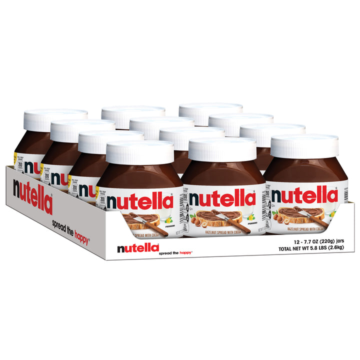 Nutella Hazelnut Spread Jar-7.7 oz.-12/Case
