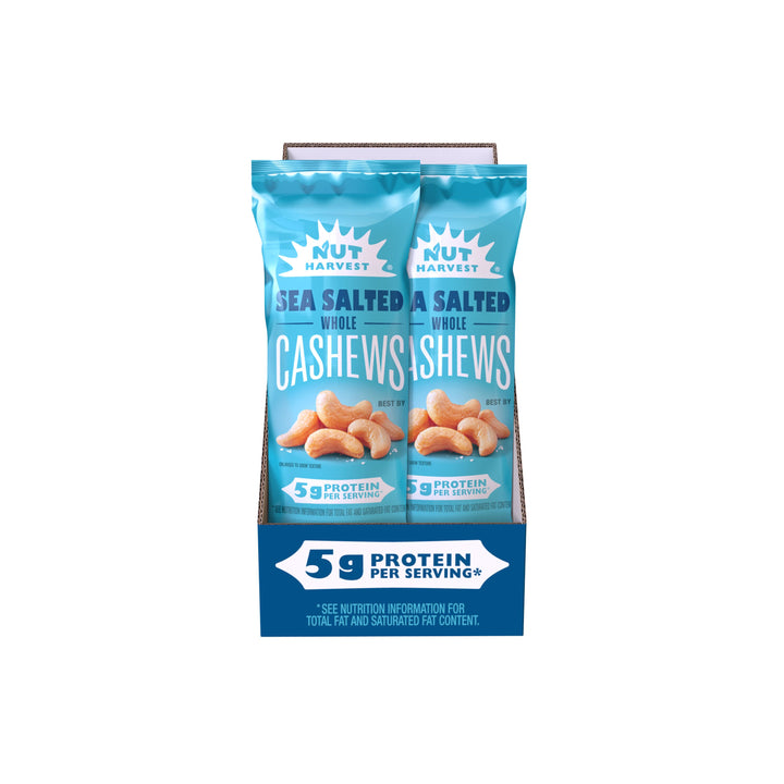 Frito Lay Nut Harvest Whole Cashews-2.25 oz.-48/Case