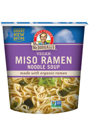 Dr. Mcdougall's Cup Soup Ramen & Miso-1.9 oz.-6/Case