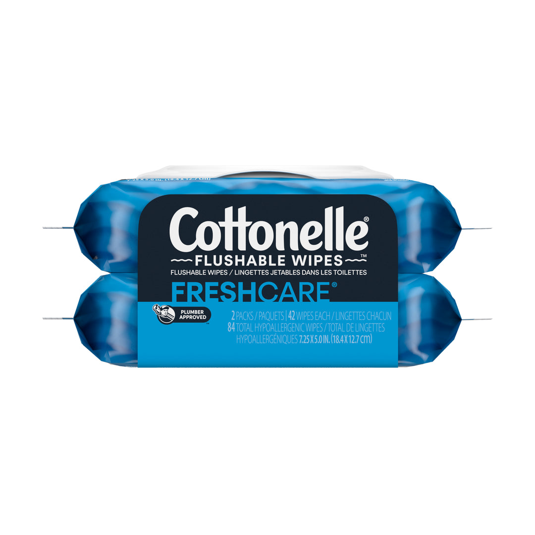 Cottonelle Flushable Wipes-84 Count-8/Case