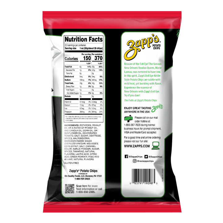 Utz Evil Eye Kettle Chips-2.5 oz.-10/Case