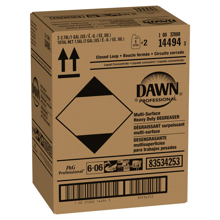 Dawn Professional Multi-Surface Heavy Duty Degreaser Concentrate Closed Loop-1 Gallon-2/Case