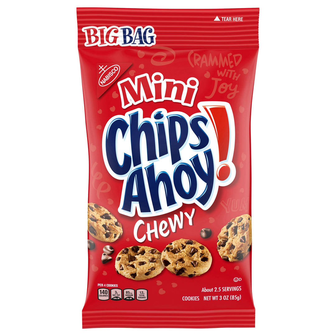 Chips Ahoy Mini Cookie Big Bag-3 oz.-12/Case
