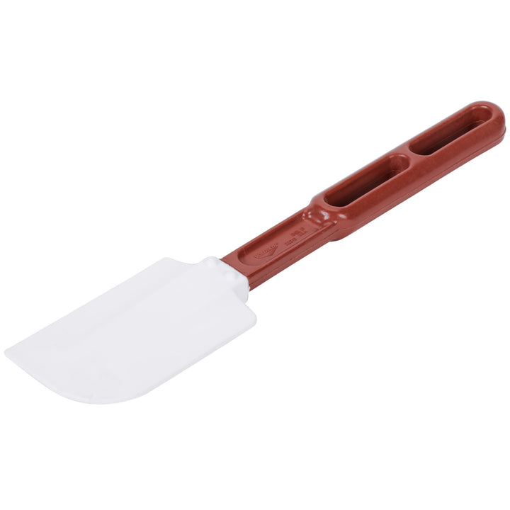 Vollrath 10 Inch Plastic White Spatula With Red Handle-1 Each