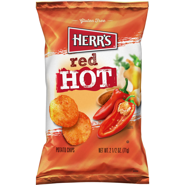 Herr Red Hot Chips-2.5 oz.-12/Case