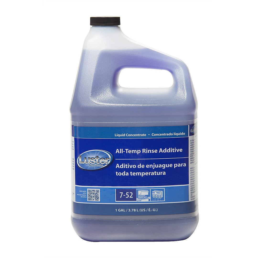 Luster Professional All Temp Rinse Aid Concentrate Closed Loop-1 Gallon-4/Case