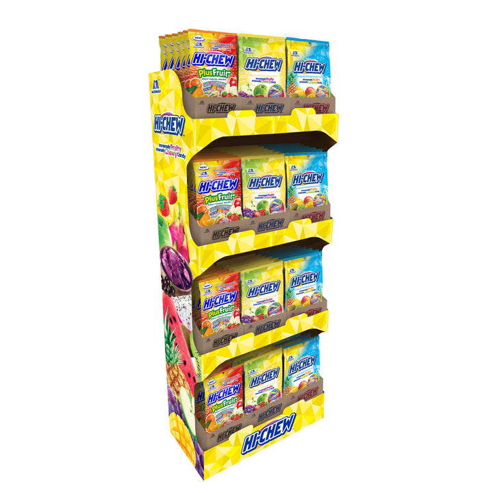 Hi-Chew Plus Fruit Candy Peg Bag-2.82 oz.-6/Case