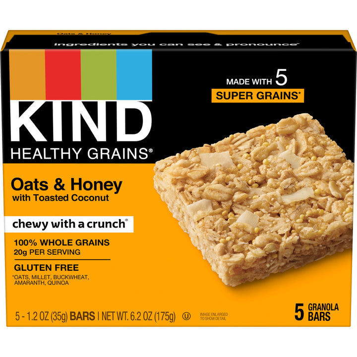 Kind Healthy Snacks Oats & Honey-6 oz.-8/Case