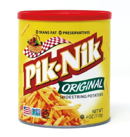 Pik-Nik Original Shoestring Potatoes Tray-4 oz.-12/Case